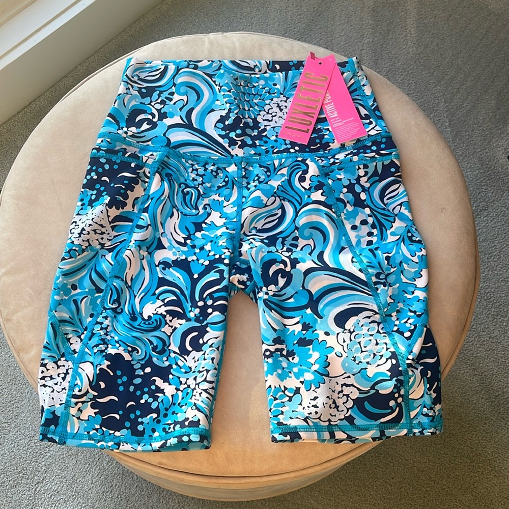 NWT Lilly Pulitzer South Beach high rise bike shorts size small